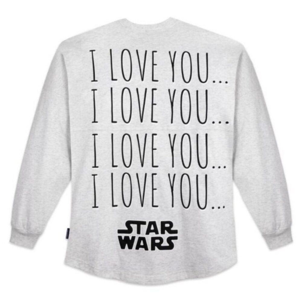 NEW Disney Star Wars Millennium Falcon I Love You Spirit Jersey size XS